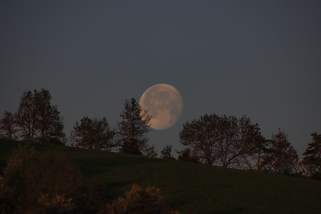 Coucher de lune à 6h30